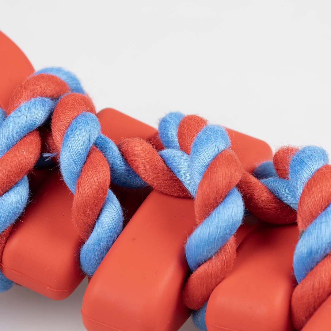 Rubrop tuggertouw met vis Rood - Detail 1