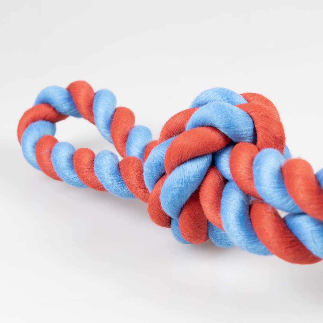 Slub Rope Rubrop tug rope with stick Red - Laroy Group