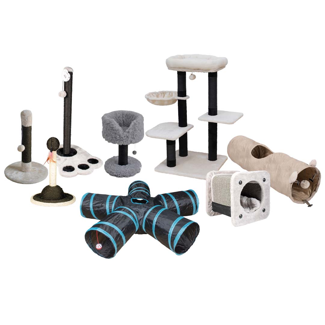 Colli duvoplus cat scratching posts & play tunnels - Product shot