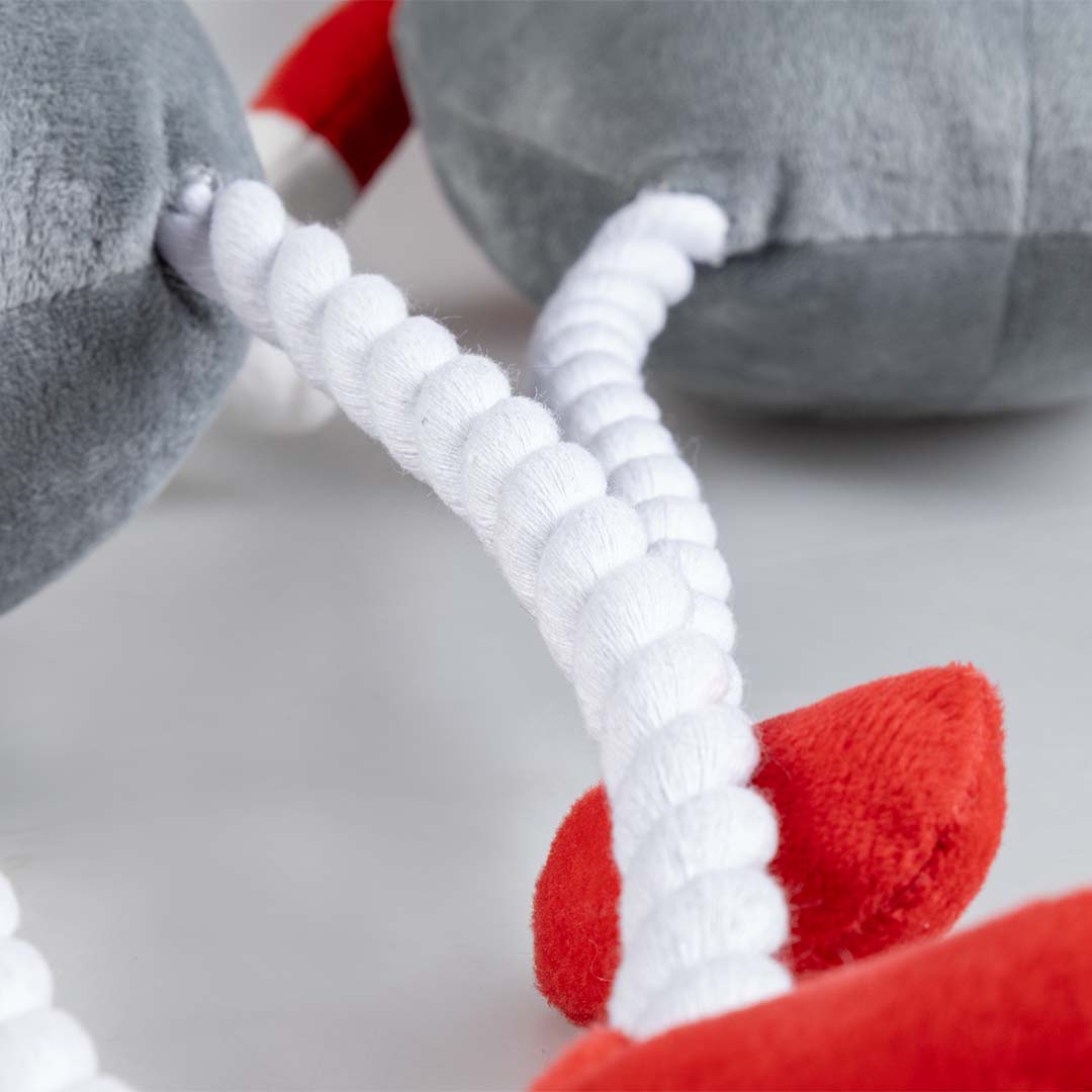 Xmas pluche kabouter met touw Gemengde kleuren - Detail 2