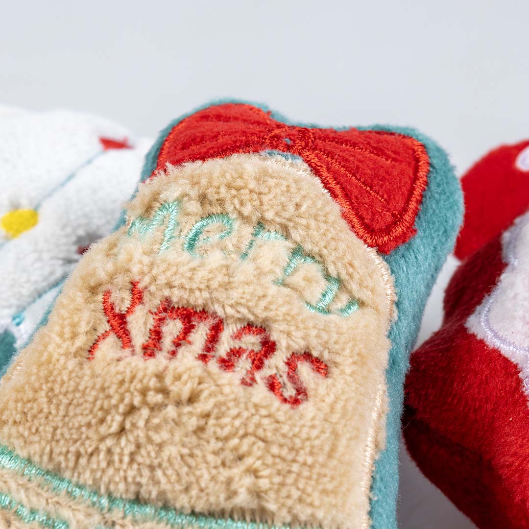 Xmas pluche kerst mix Gemengde kleuren - Detail 1
