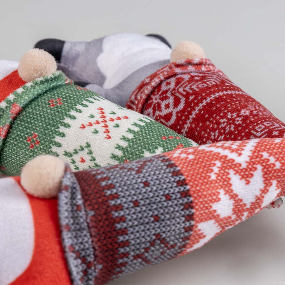 Xmas pluche kabouter mix Gemengde kleuren - Detail 2
