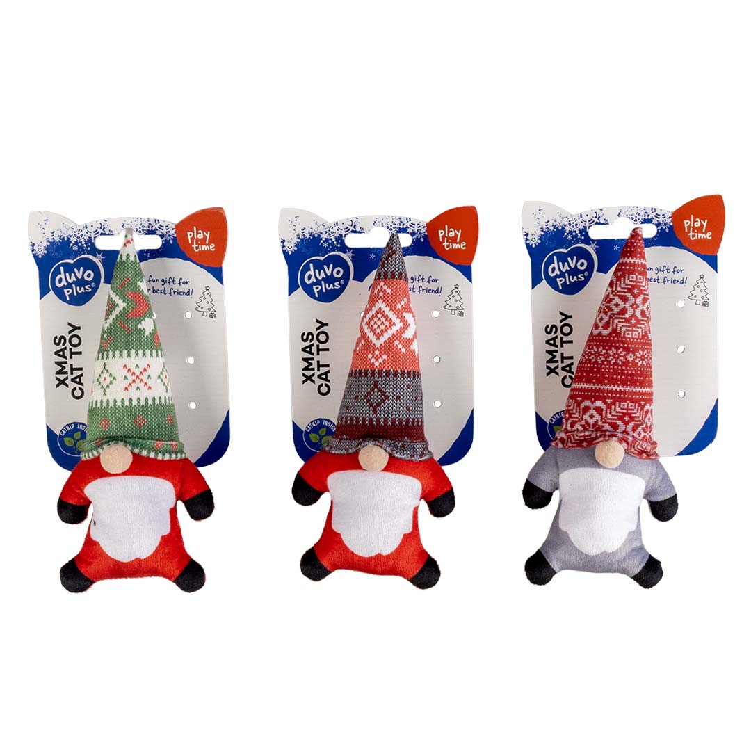 Xmas pluche kabouter mix Gemengde kleuren - Facing