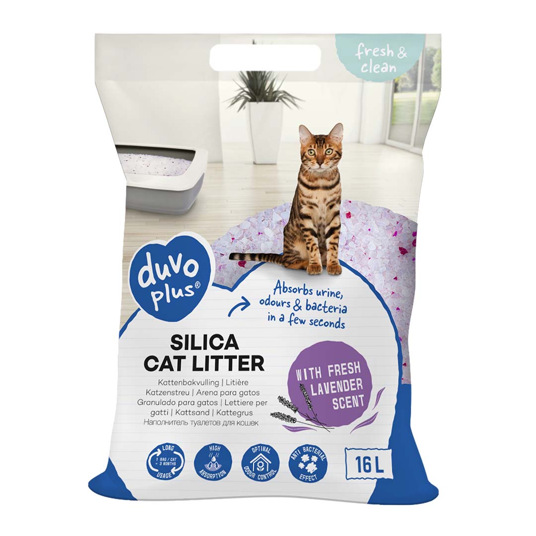 Premium Silica kattenbakvulling lavendel - <Product shot>