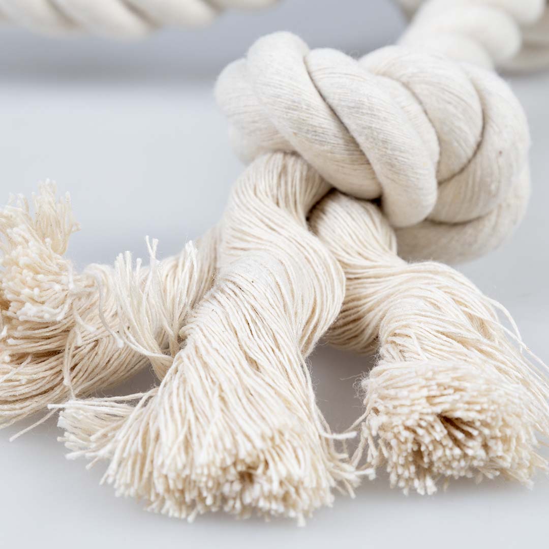 Tua Rope Eco cotton tug rope with 1 loop White - Laroy Group