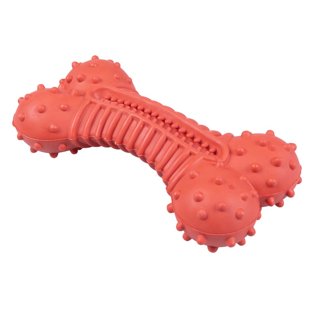 Kauwspeeltje Griplay gebogen been Rood - Product shot