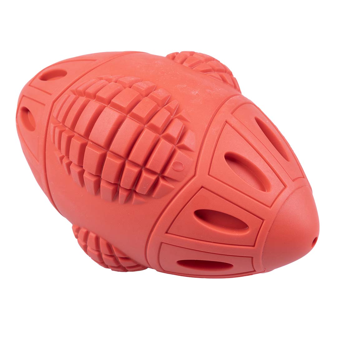 Kauspielzeug Griplay Rugby im Weltraum Rot - Product shot