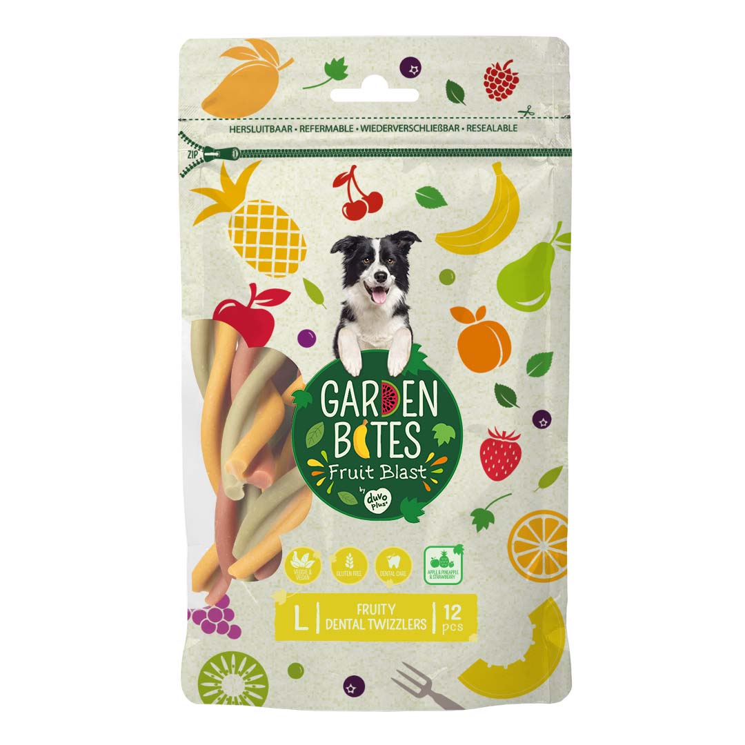 Garden Bites Fruity dental twizzlers - Facing
