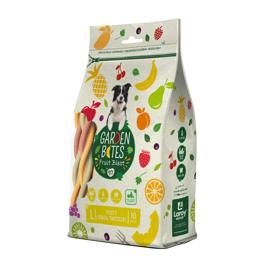Garden Bites Fruity dental twizzlers - Verpakkingsbeeld