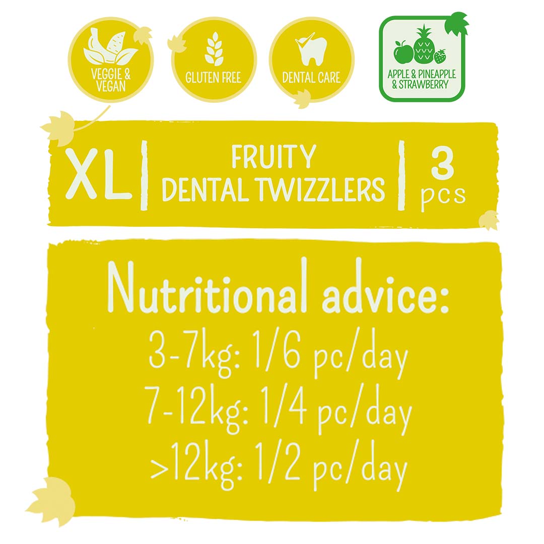 Garden Bites Fruity dental twizzlers - Technische tekening