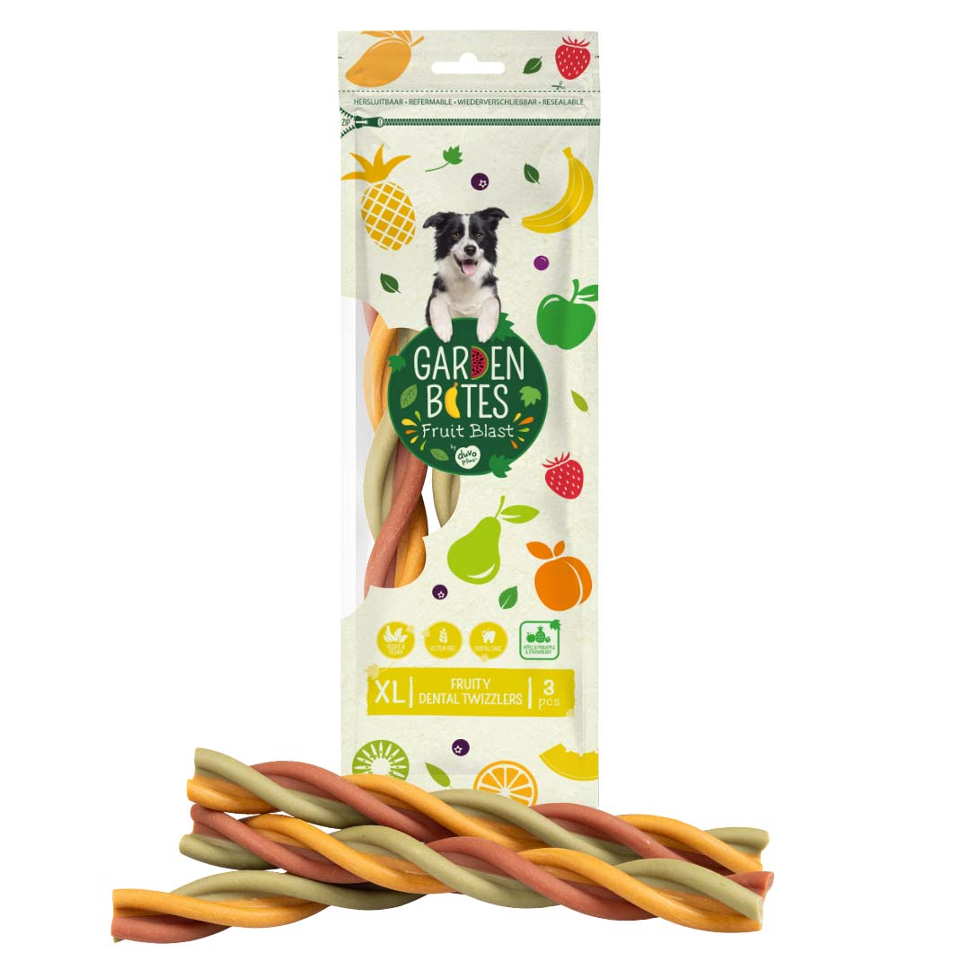 Garden Bites Fruity dental twizzlers - <Product shot>