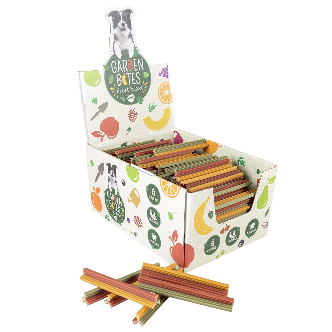 Garden Bites Fruity dental groovies - <Product shot>