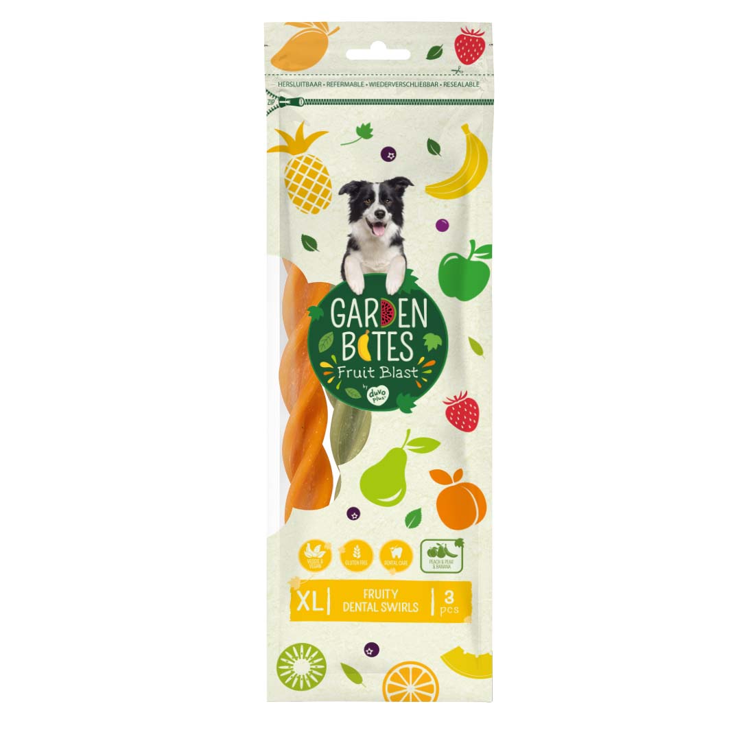 Garden Bites Fruity dental swirls Gemengde kleuren - Verpakkingsbeeld
