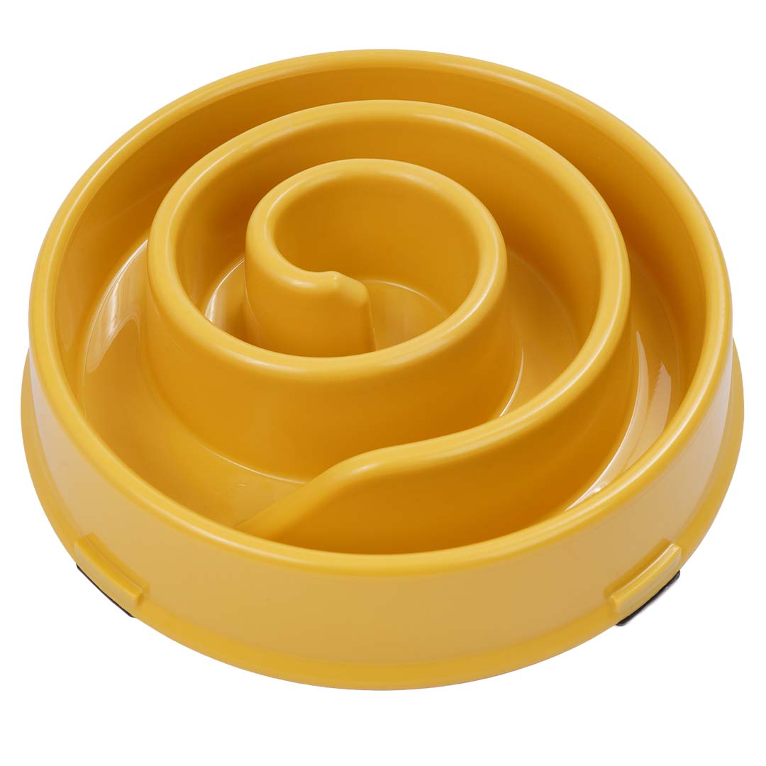 Slow down feeder swirl Yellow - Product shot
