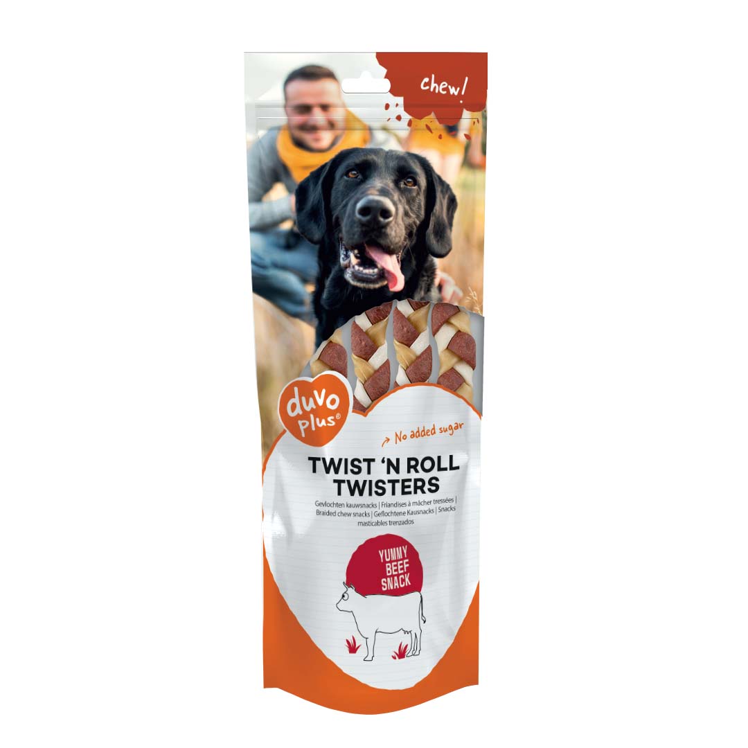 Chew! twist `n roll twisters beef - Verpakkingsbeeld