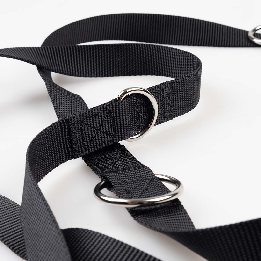 Leine Duo Classic Schwarz - Detail 3
