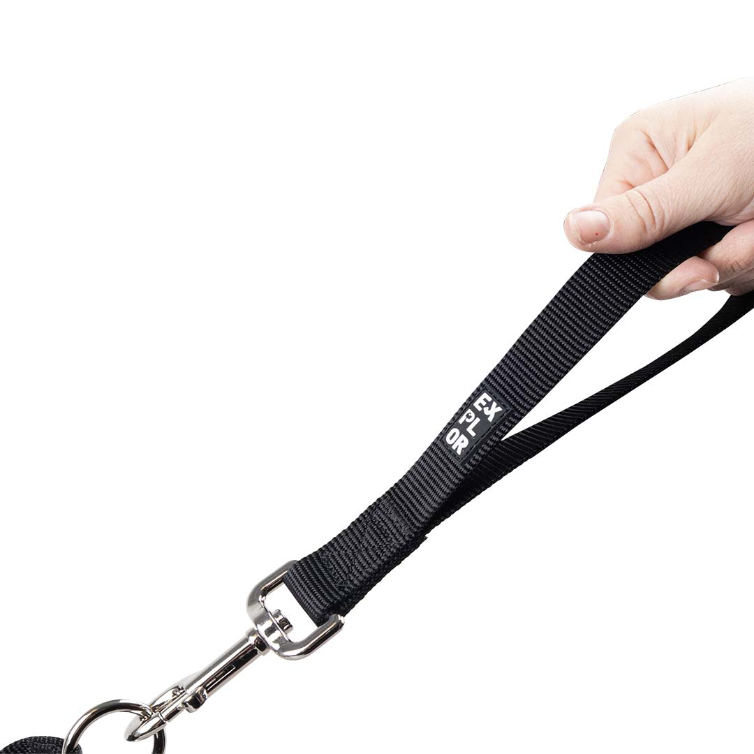 Leine kurz Classic Schwarz - Detail 3