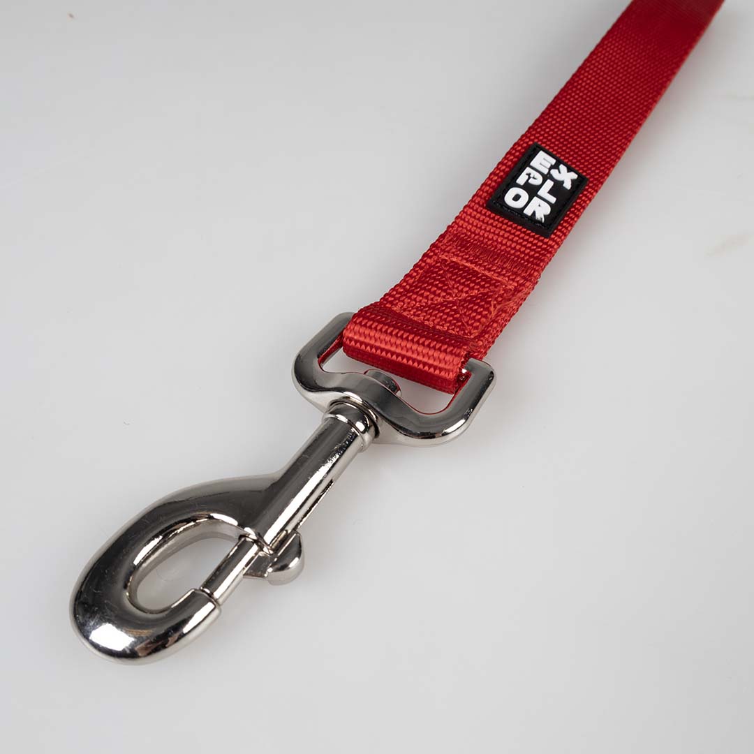 Leine kurz Classic Rot - Detail 2
