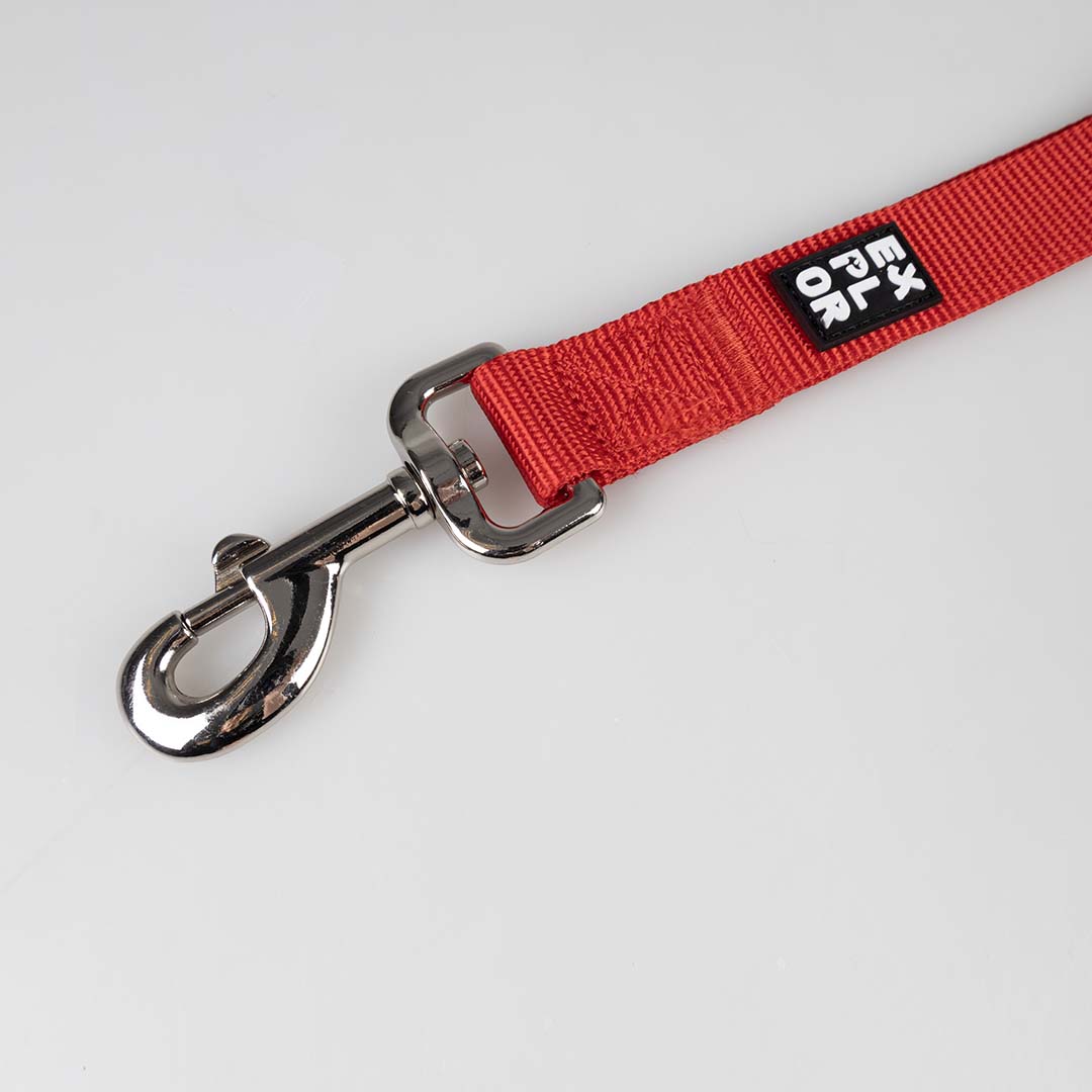 Leine kurz Classic Rot - Detail 3