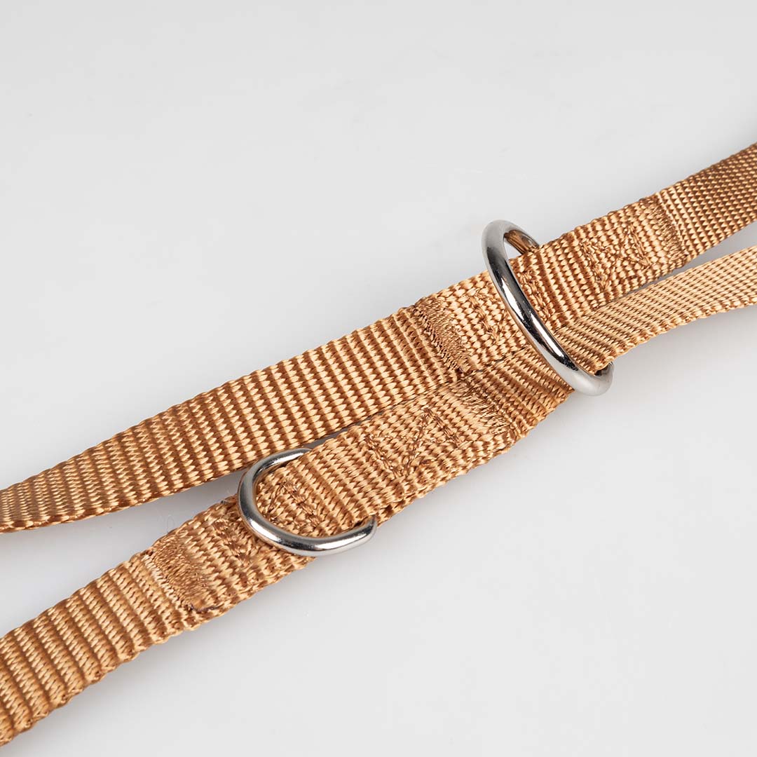 Laisse Duo Fashion Brun - Detail 2