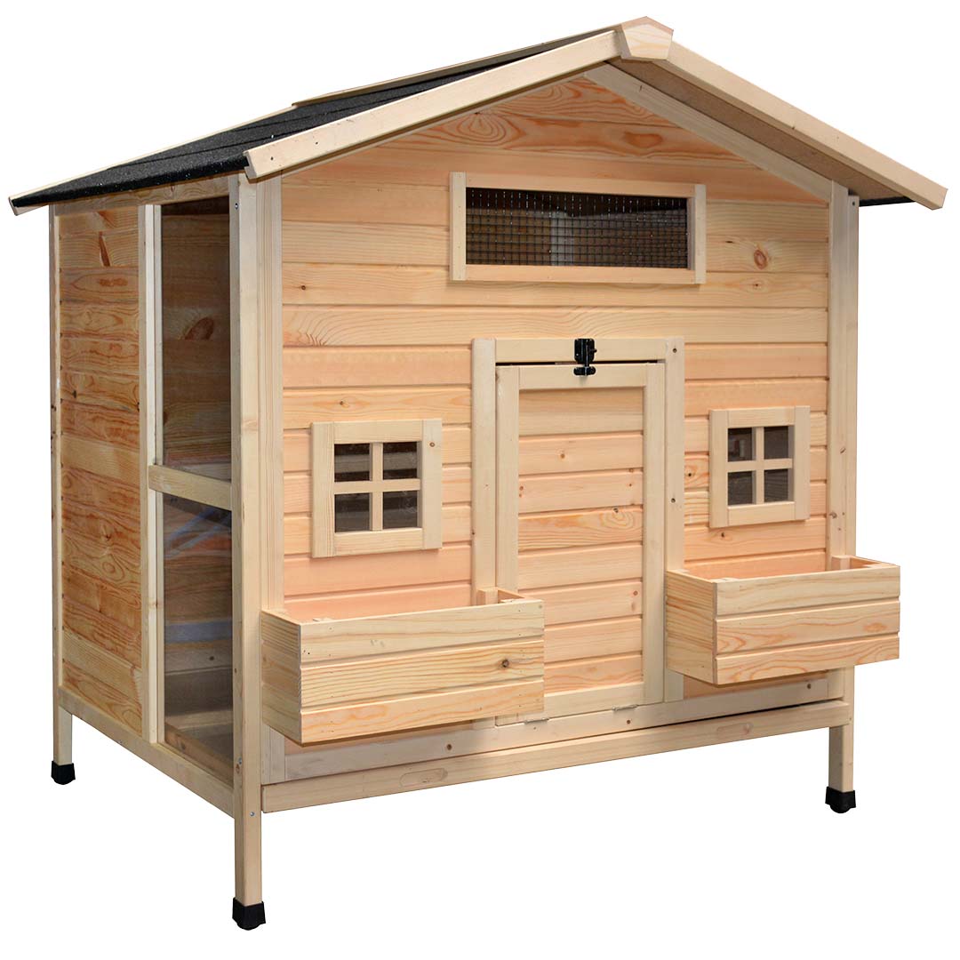 Woodland chicken coop colonial Pinus | Duvoplus