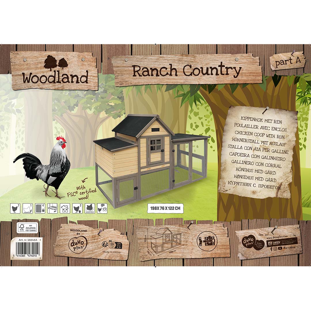 Woodland kippenhok Ranch Country Grijs/beige - Verpakkingsbeeld