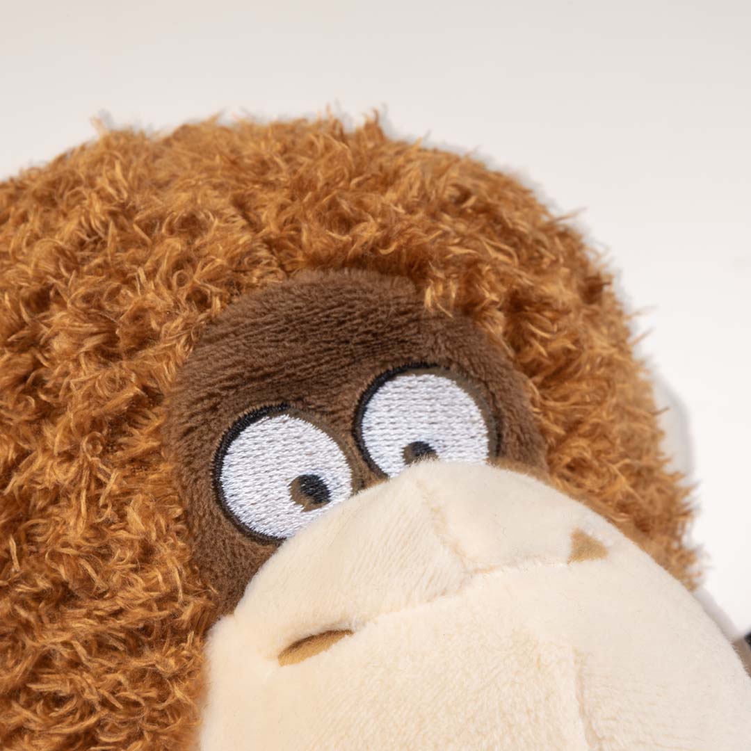 Pluche Wildlife aap met touw Bruin - Detail 2