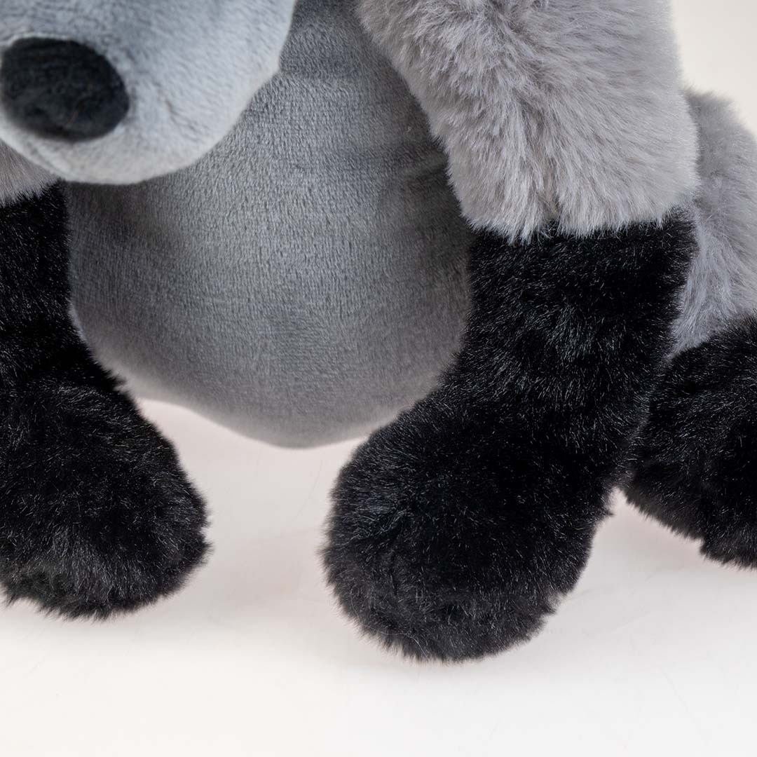 Pluche Wildlife coyote large Grijs - Detail 2