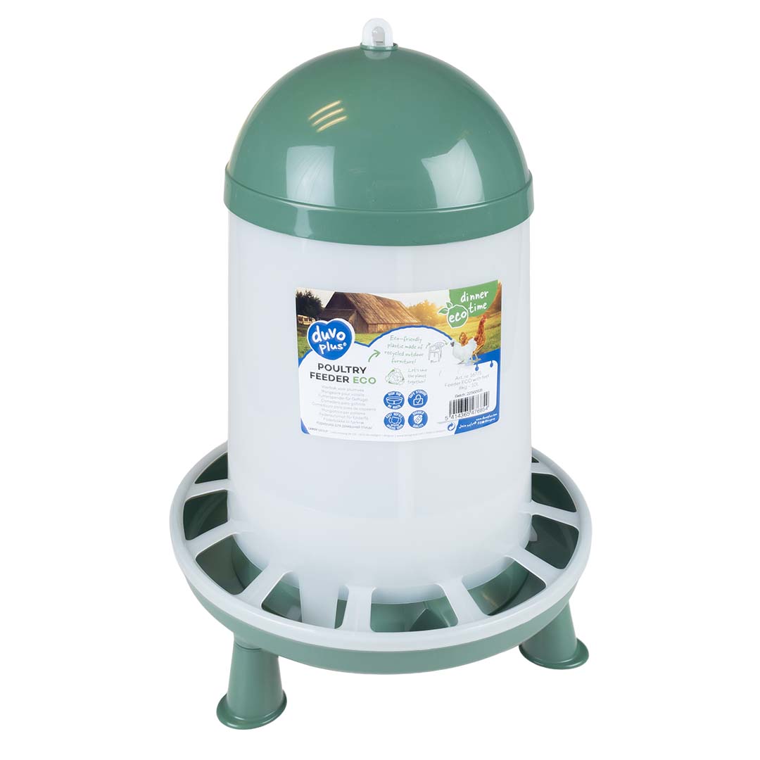 Voederbak met pootjes ECO Transparant/groen - <Product shot>