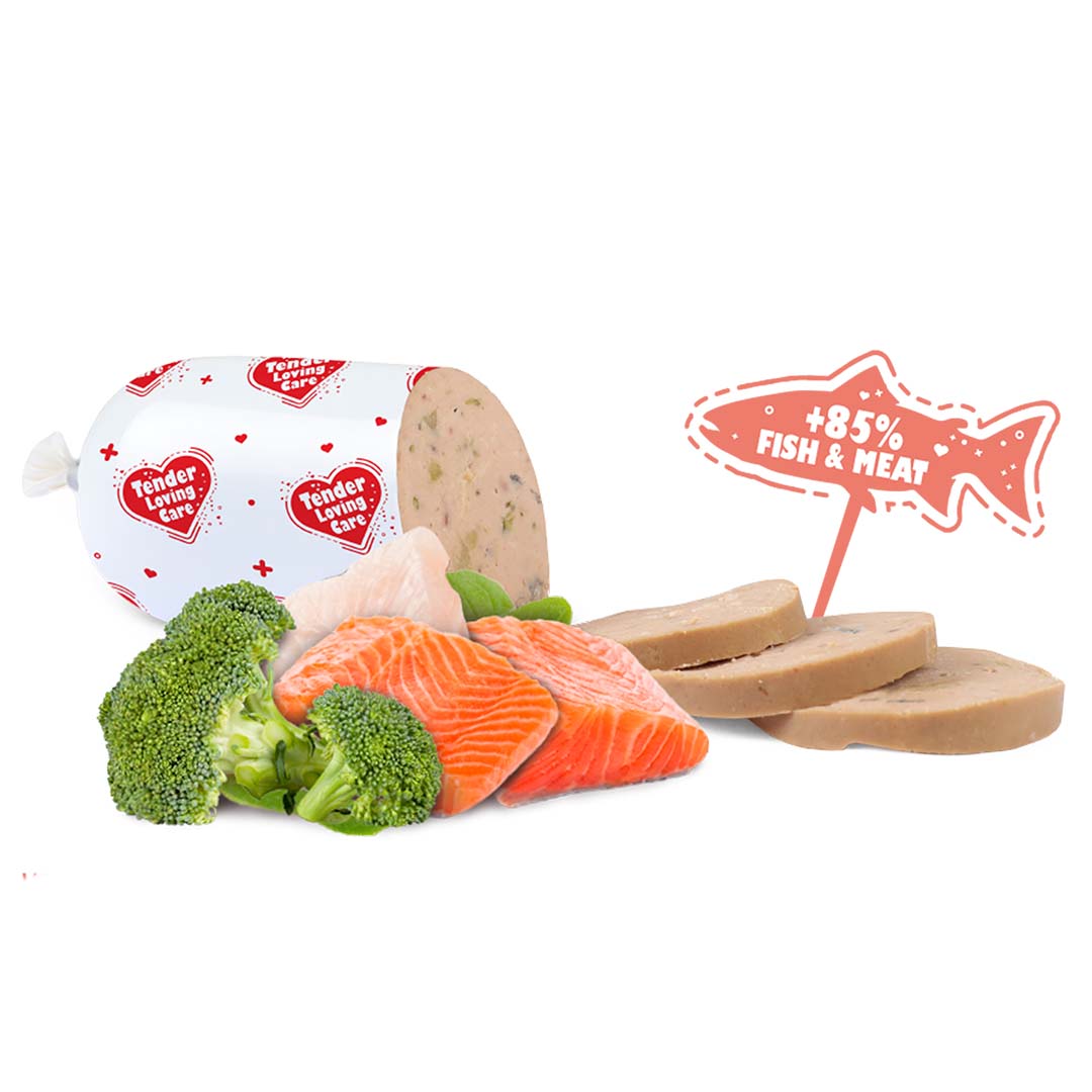 Worst voor honden met zalm & broccoli - Foodshot