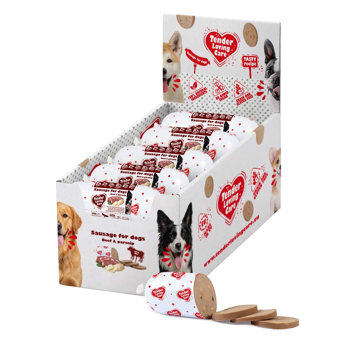 Worst voor honden met rund & pastinaak - <Product shot>