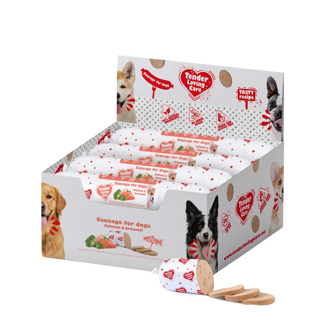Worst voor honden met zalm & broccoli - <Product shot>