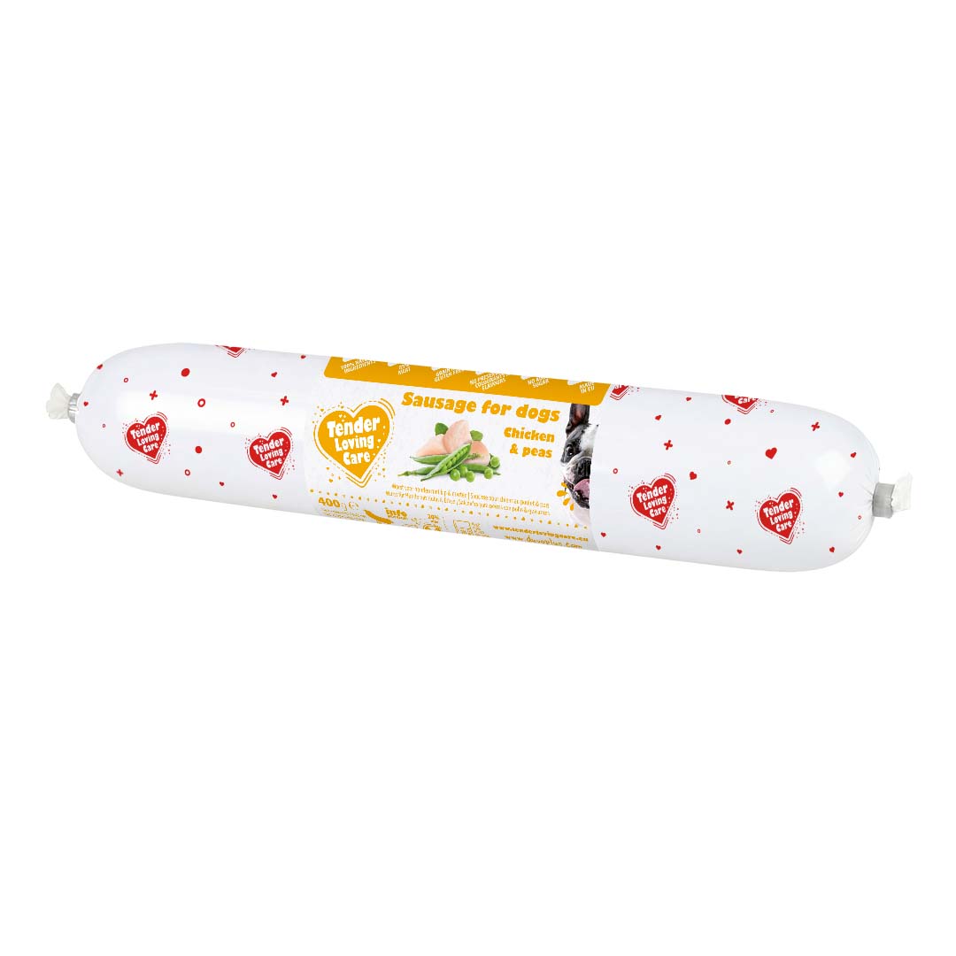 Wurst für Hunde mit Huhn & Erbse - Verpakkingsbeeld