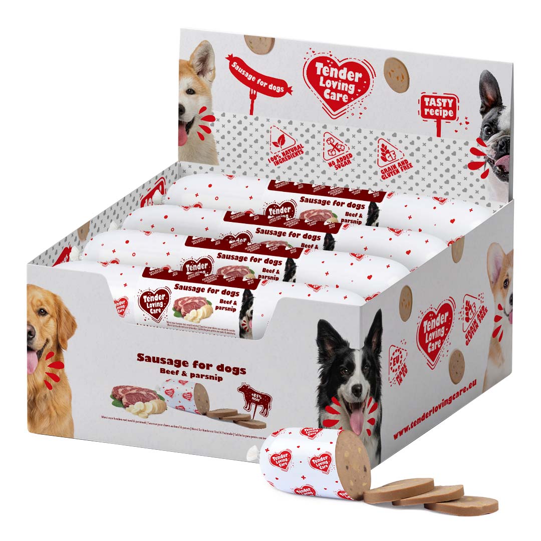 Worst voor honden met rund & pastinaak - <Product shot>