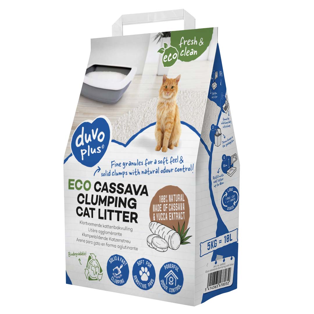 ECO cassave klontvormende kattenbakvulling - Verpakkingsbeeld