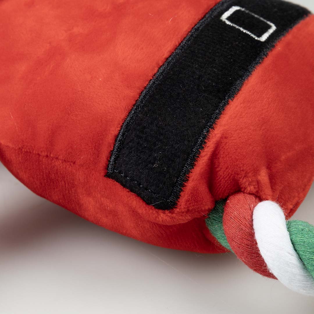 Xmas pluche kerstman met lus Rood - Detail 3