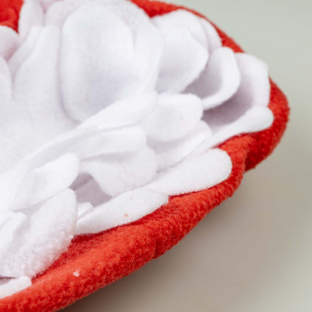 Xmas Snuffelmat kerstmuts Rood - Detail 2