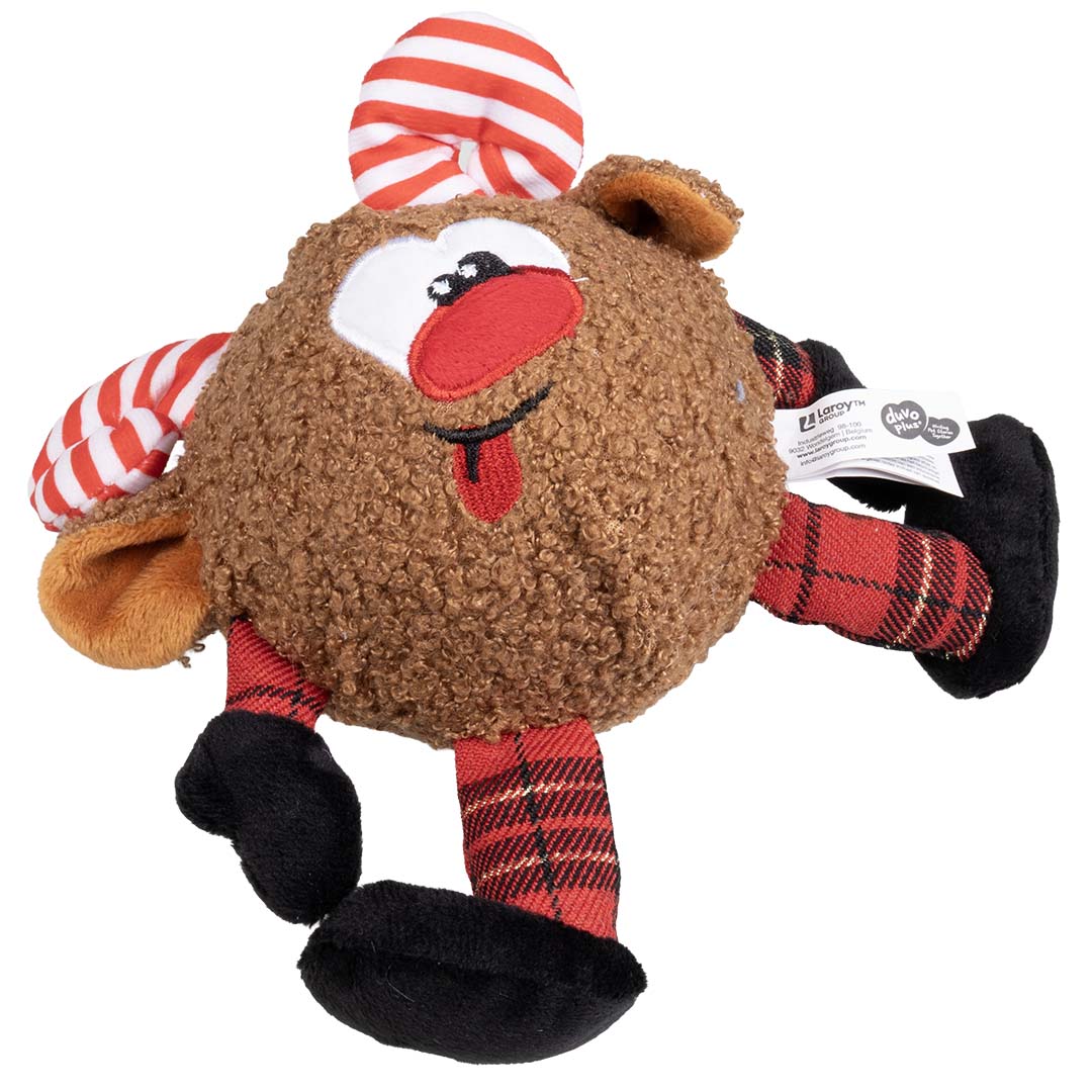Xmas pluche rendier bal Bruin - Product shot