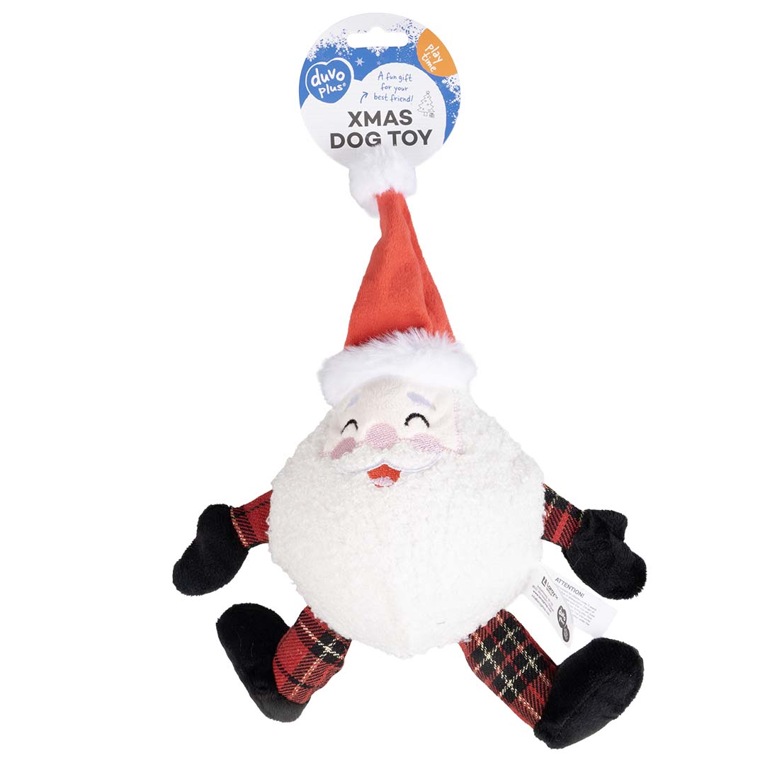 Xmas pluche kerstman bal Wit - Facing