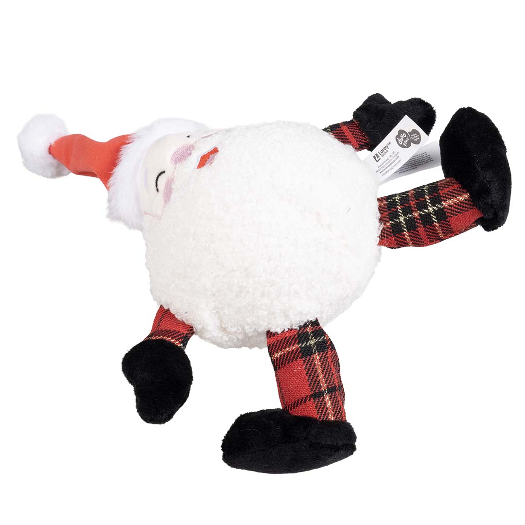 Xmas pluche kerstman bal Wit - Product shot