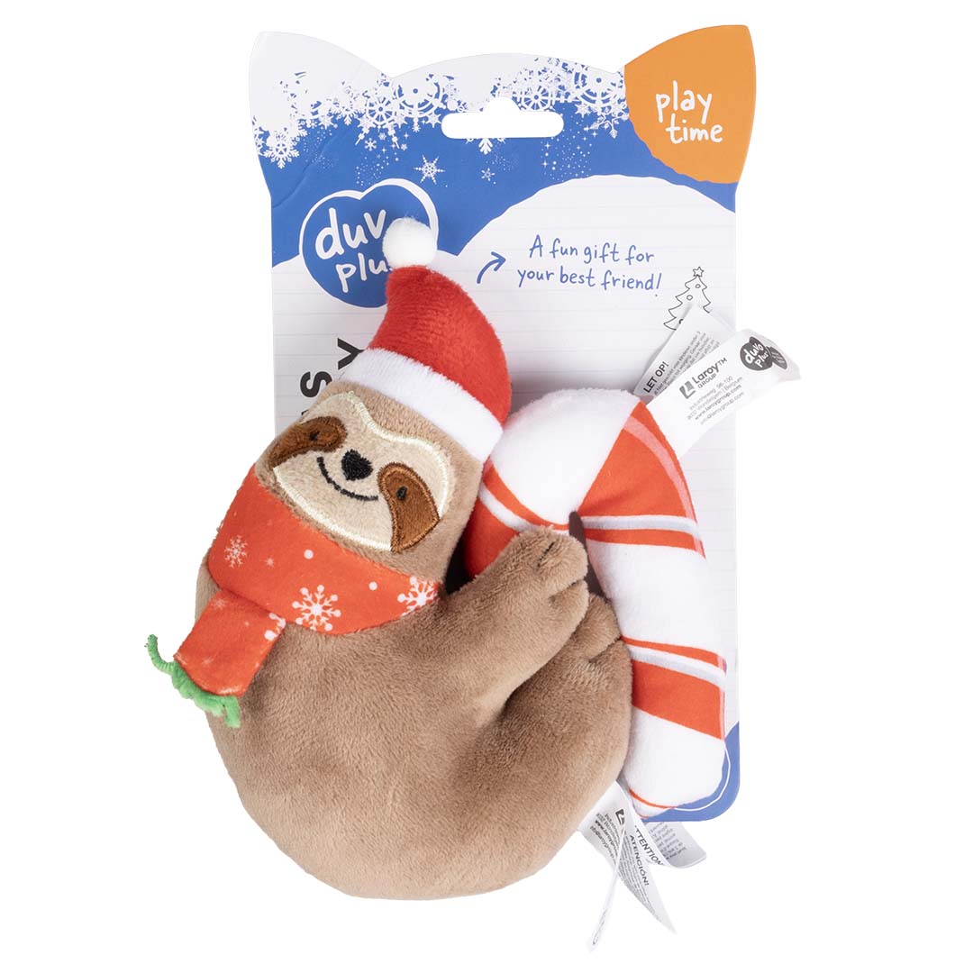 Xmas Crackle Faultier & Zuckerstange Mehrfarbig - Facing