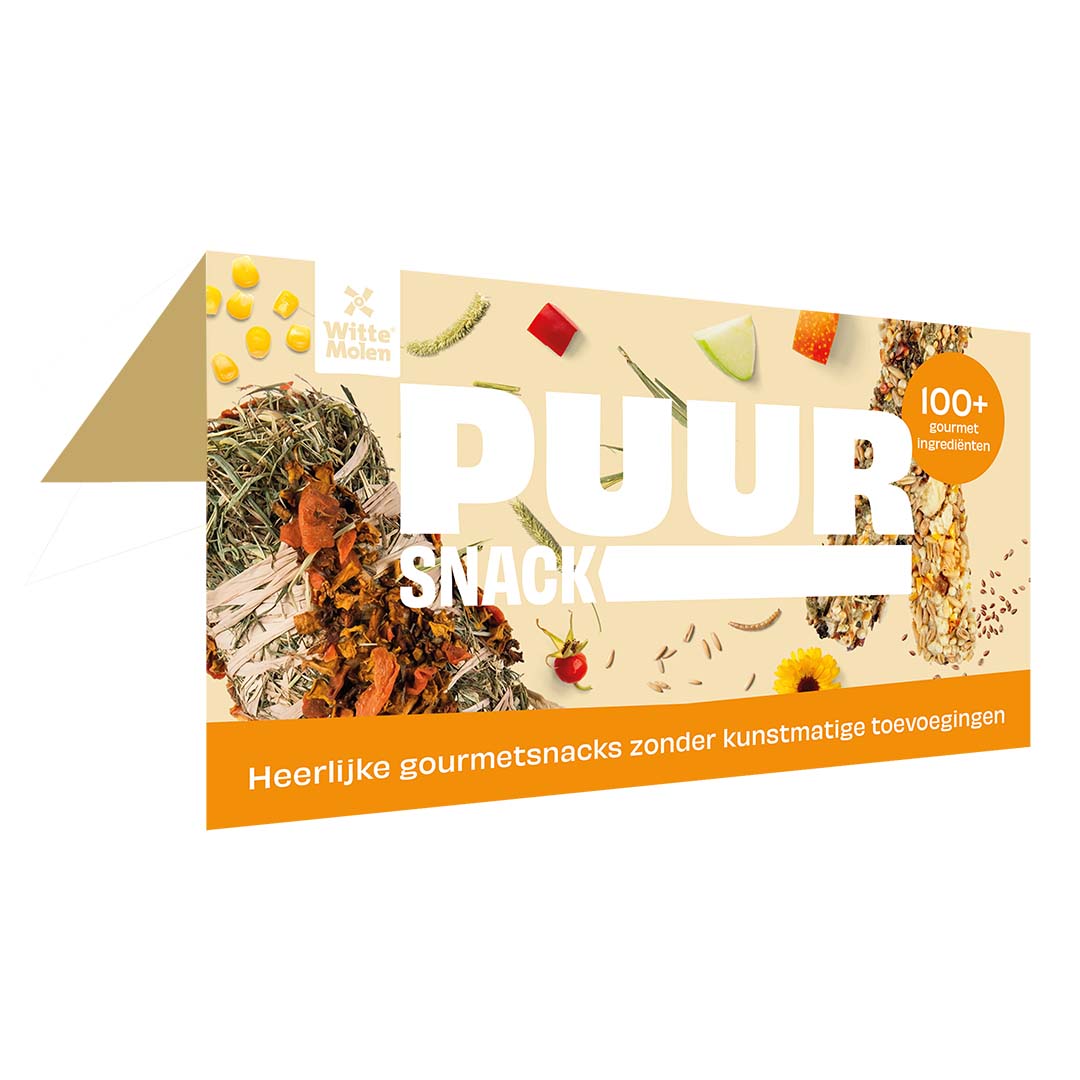 Shelftalker PUUR snack roedor NLD/FRA - Product shot