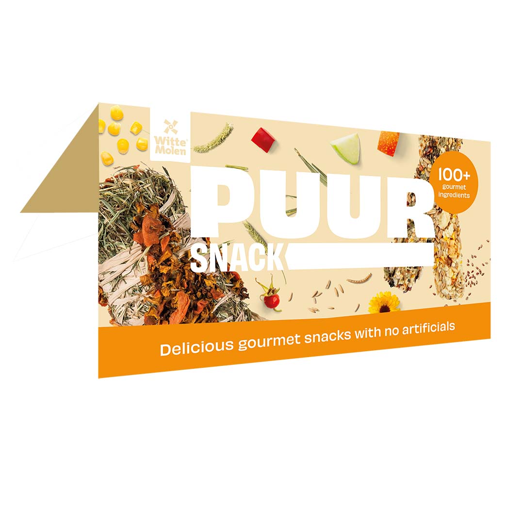 Shelftalker PUUR snack roedor ENG/DEU - Product shot