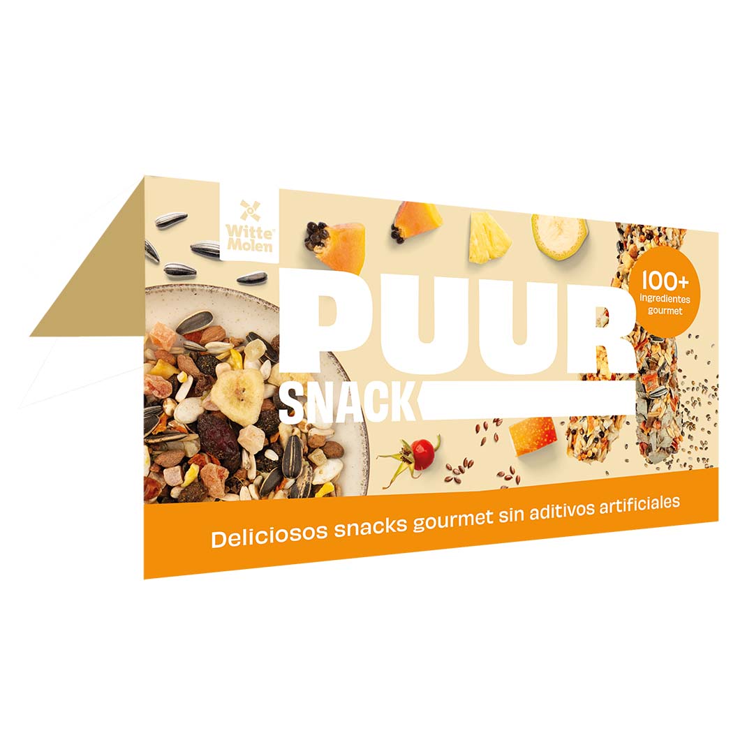 Shelftalker PUUR snack bird SPA/ITA - Product shot