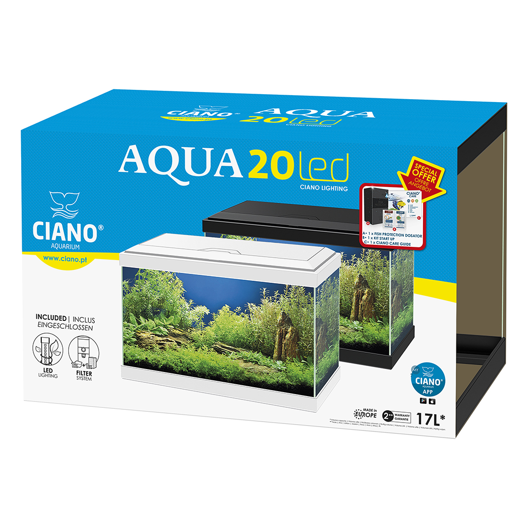 Aquarium aqua 20 led noir - Verpakkingsbeeld