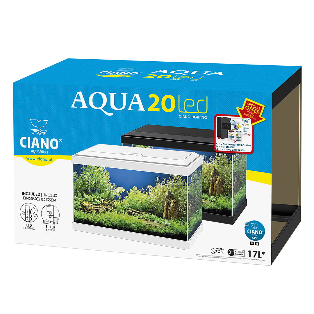 Aquarium aqua 20 led blanc - Verpakkingsbeeld
