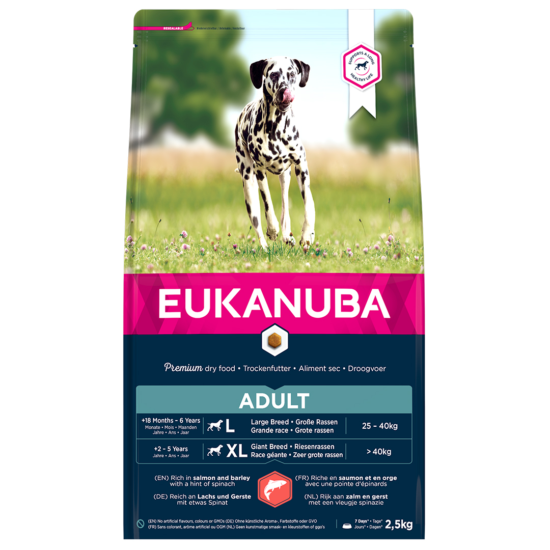 Euk dog adult large salmon - <Product shot>