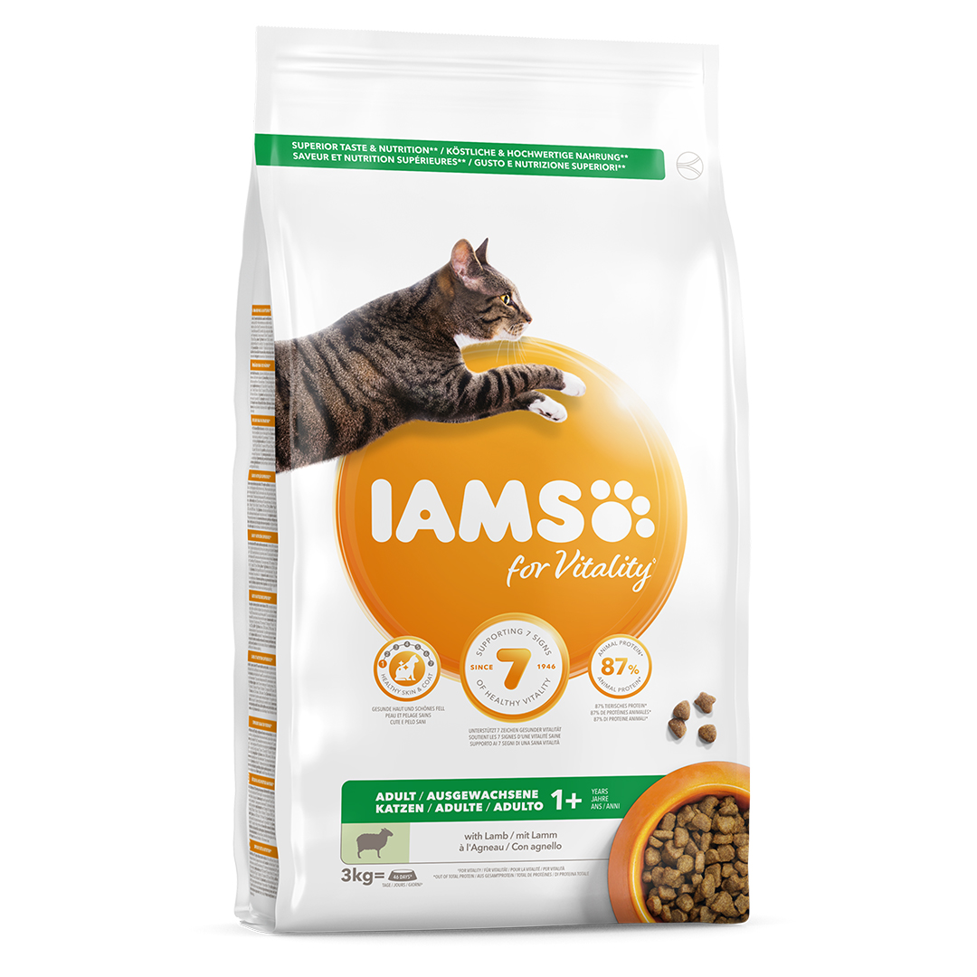 Iams for vitality adult cat lamb - <Product shot>