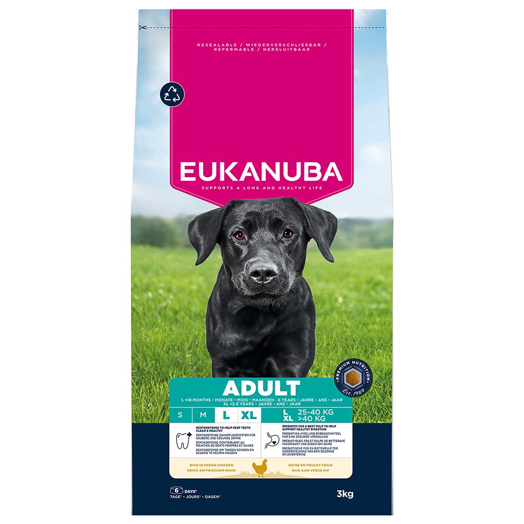 Euk dog adult large breed chicken - Facing