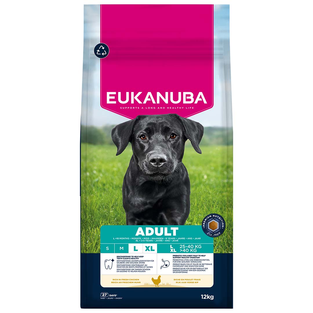 Euk dog adult large breed chicken - Facing